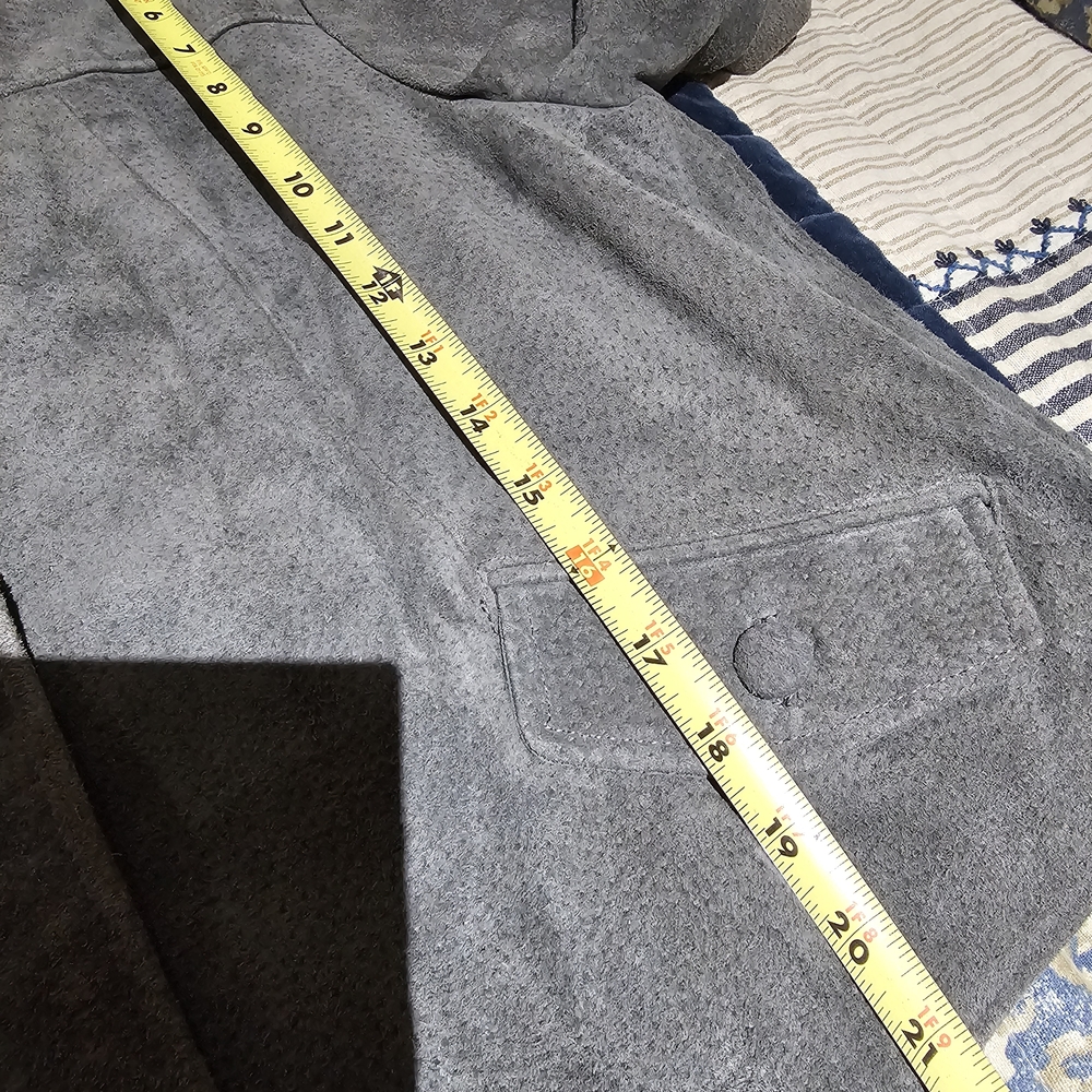 Sonoma Women's Gray Leather Jacket, SIZE LARGE. - Picture 5 of 5